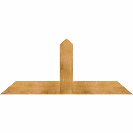 Ekena Millwork Portland Rough Sawn Timber Gable Bracket, Western Red Cedar, 60"W x 25"H x 6"D x 6"F, 10/12 Pitch GBW060X25X0606POR00RWR
